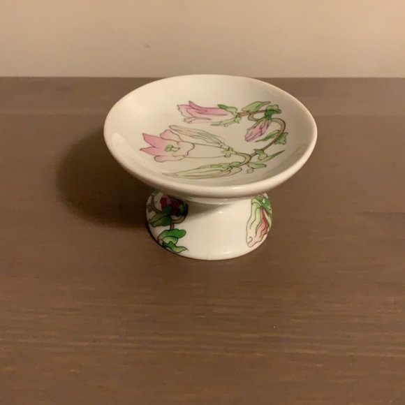 Vintage Japanese Ceramic Floral Print Soap Dish - Picture 5 of 6